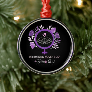 International Women’s Day 2026 March 8 Metal Tree Decoration