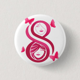 , International Women’s Day 3 Cm Round Badge