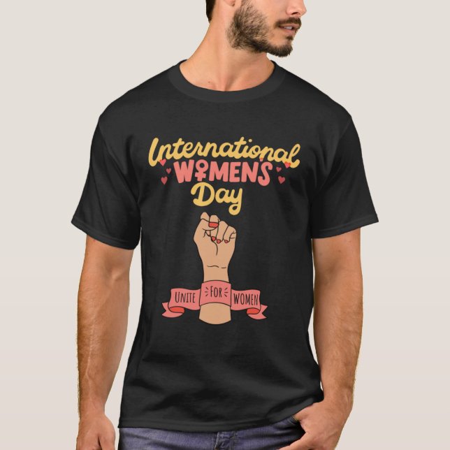 INTERNATIONAL WOMEN S DAY 8 MARCH 2023 EMBRACE EQU T-Shirt (Front)