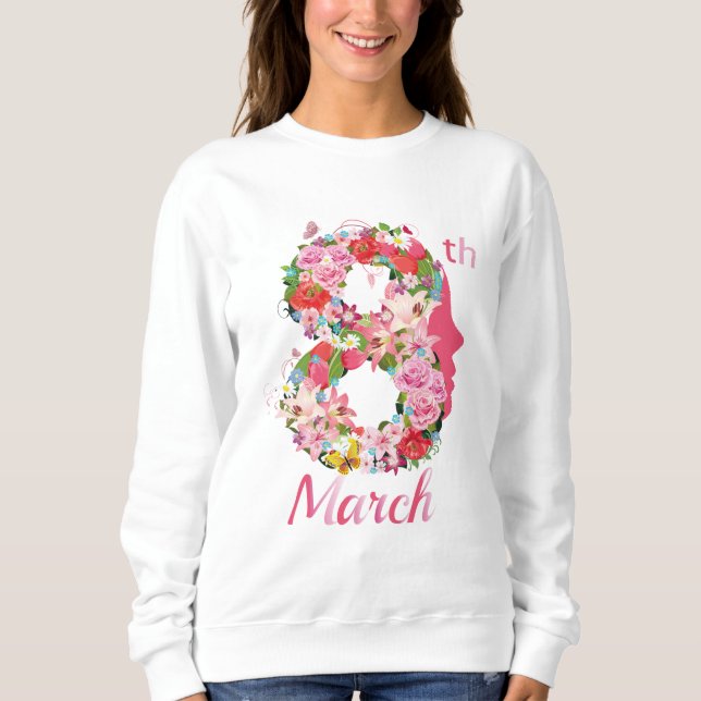 International Women's Day 2025 Empowering Women,  Sweatshirt (Front)