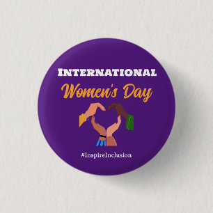 International Women's Day 2025 inclusion feminist 3 Cm Round Badge