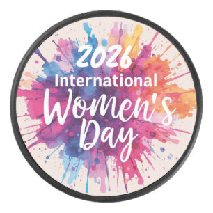 International Women's Day 2026 Hockey Puck