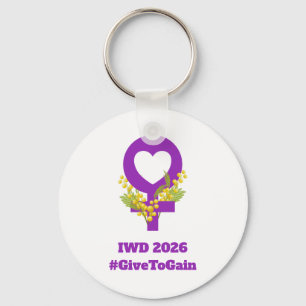 International Women's Day 2026 IWD Give To Gain Key Ring