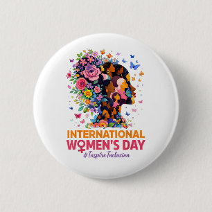 International Women's Day 6 Cm Round Badge