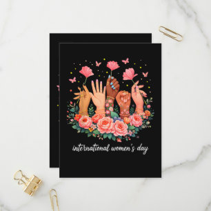 International Women's Day 8 March 2026 Invitation Postcard