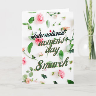 International women's day 8 march card