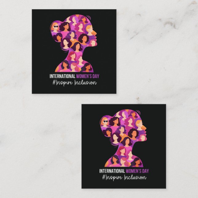 International Women's Day 8 March  Card (Front/Back)
