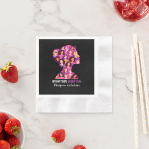 International Women's Day 8 March  Napkin