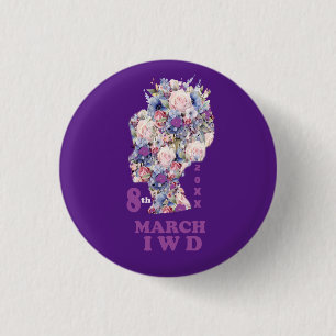 International Women's Day : Celebrate Feminist 3 Cm Round Badge