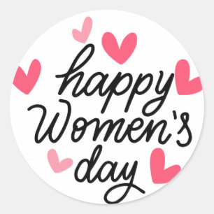 International Women's Day Classic Round Sticker