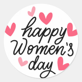 International Women's Day  Classic Round Sticker