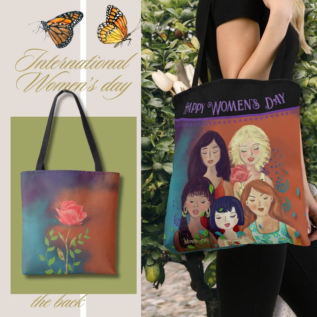 International Women's Day colourful Tote Bag (International Women's Day colorful Tote Bag)