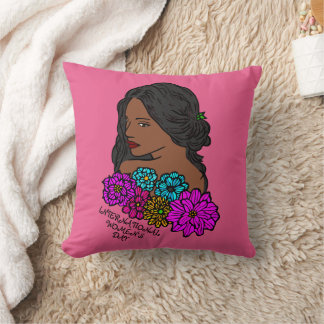 International Women's Day Ebony Beauty Cushion