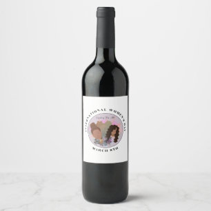 International Women's Day Equality For All Wine Label