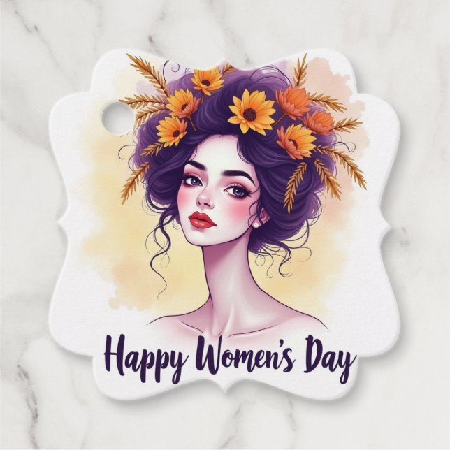 International Women's Day Favour Tags (Front)