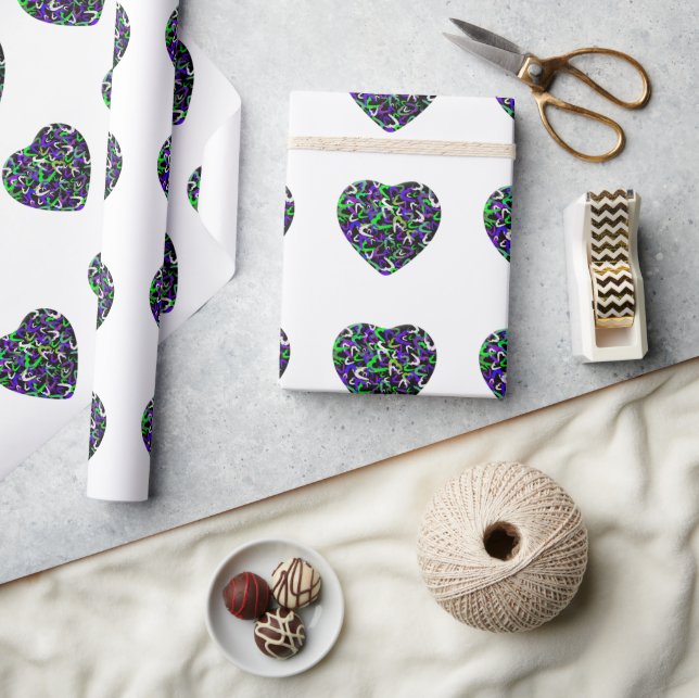 International Women's Day Heart Wrapping Paper (Crafts)