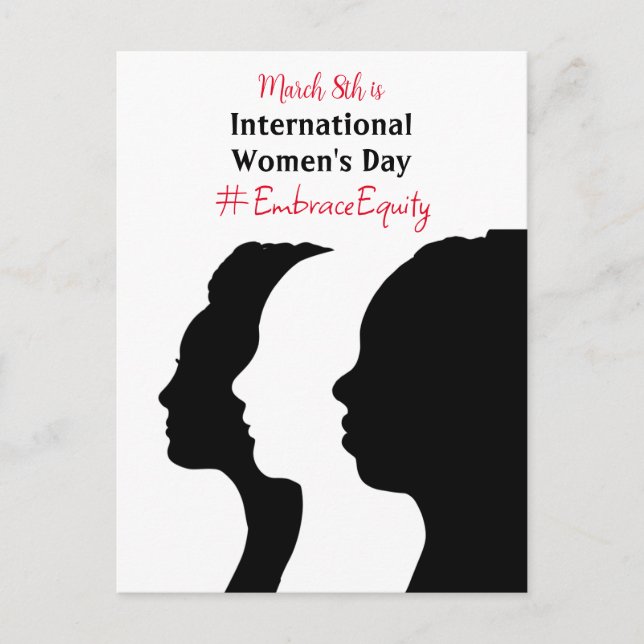 International Women's Day is March 8th  Postcard (Front)