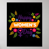 International women's day march 8 rose feminist