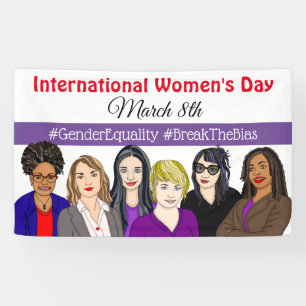 International Women's Day March 8th Banner