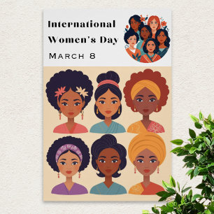 International Women's Day March 8th Celebration Poster
