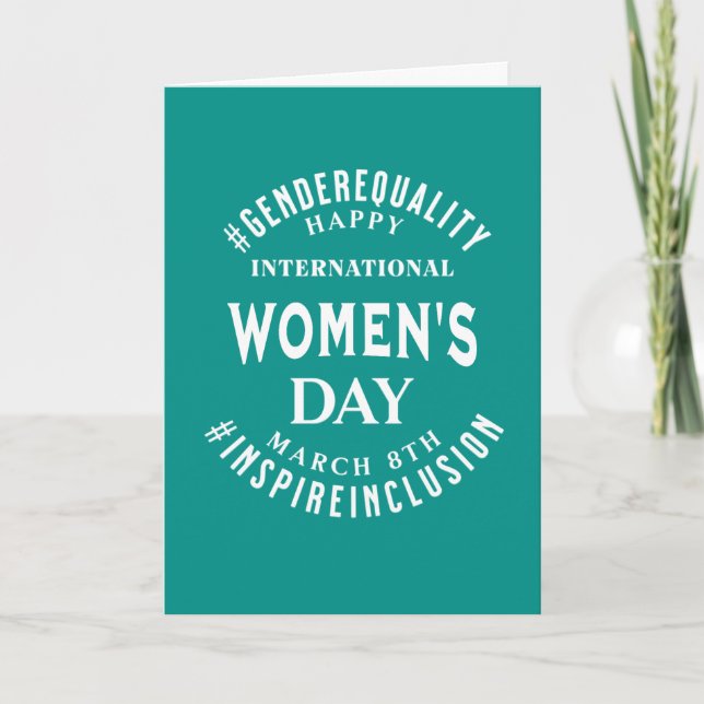 International Women's Day | March 8th Equality Card (Front)