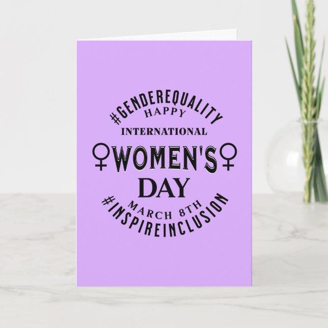 International Women's Day | March 8th Equality Card (Front)