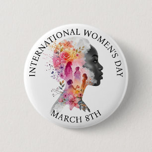 International Women's Day March 8th IWD 6 Cm Round Badge