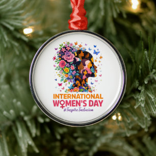 International Women's Day Metal Tree Decoration
