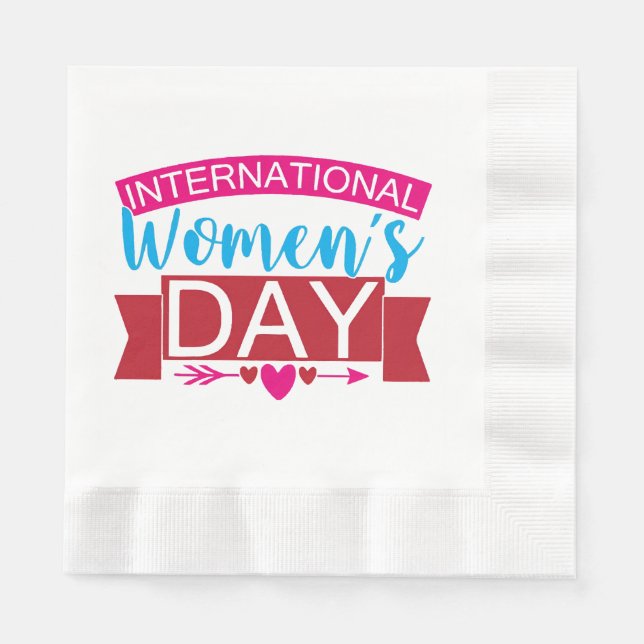 International Womens Day  Napkin (Front)