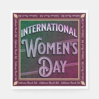 International Women's Day Napkin