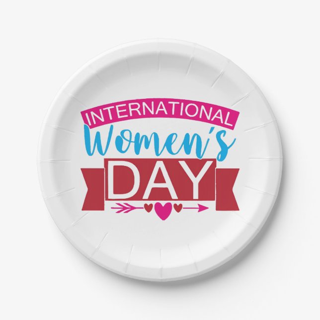 International Womens Day  Paper Plate (Front)