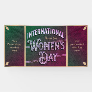 International Women's Day Paper Plate Banner