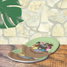 International women's day paper plates