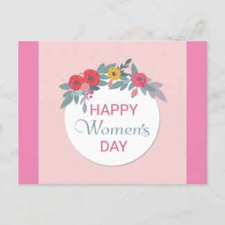 international women's day postcard