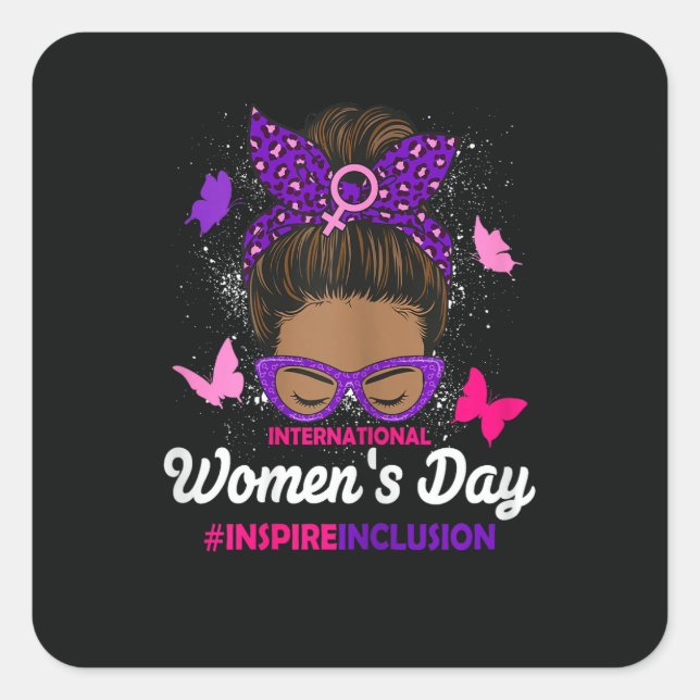 International Women's Day Square Sticker (Front)
