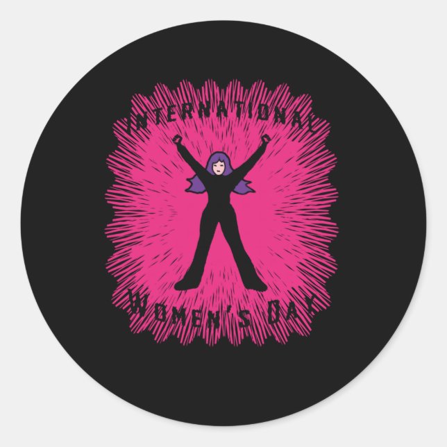 International Womens Day Sticker  (Front)