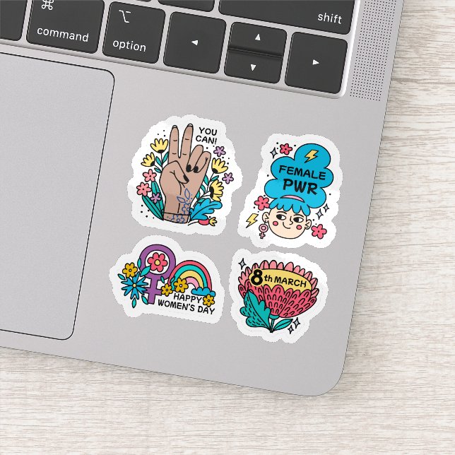 International womens day sticker set (Detail)