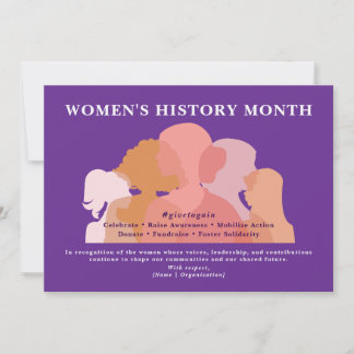 International Womens Day Women History Recognition Holiday Card
