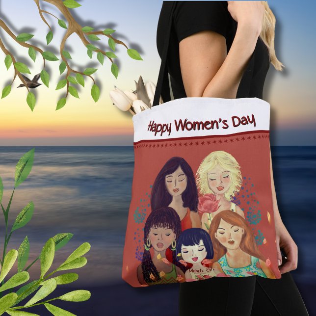 International Women's Day women portrait Tote Bag (International Women's Day women portrait Tote Bag)