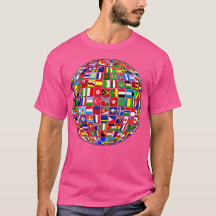 International World Flags Flags World Map T-Shirt