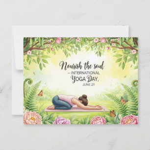 International Yoga Day  Postcard