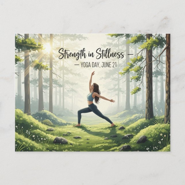International Yoga Day  Postcard (Front)