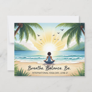 International Yoga Day  Postcard