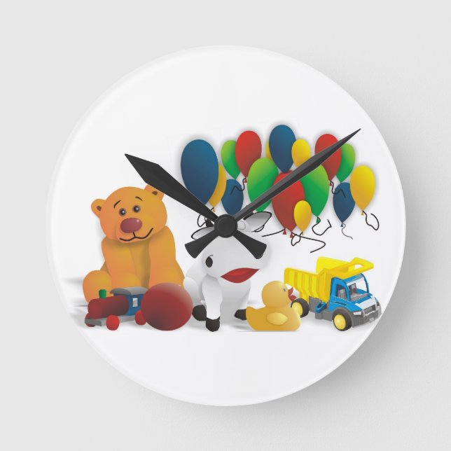 Internationaler Kindertag Round Clock (Front)