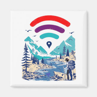 Internet Explorer, wifi gift men women Magnet