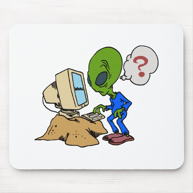 Internet is Alien to this Martian Mouse Pad (Front)