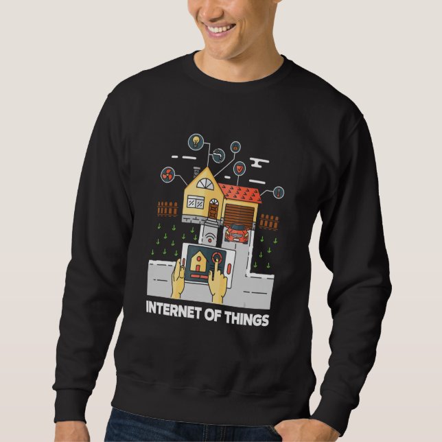 Internet Of Things Data Analytics Science Transfer Sweatshirt (Front)