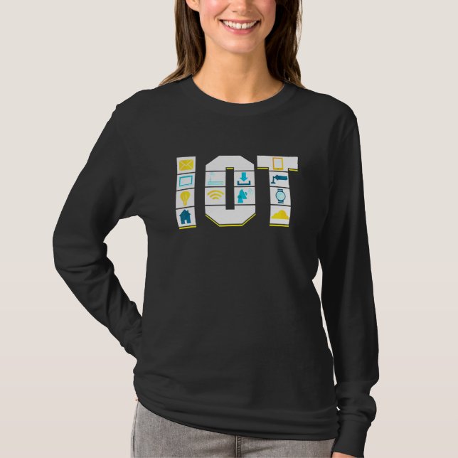 Internet Of Things Science Data Analytics Transfer T-Shirt (Front)