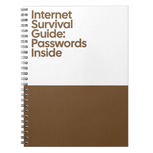 Internet Password Funny Notebook