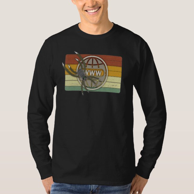 Internet Spider Digital World Web Wlan Network Spi T-Shirt (Front)